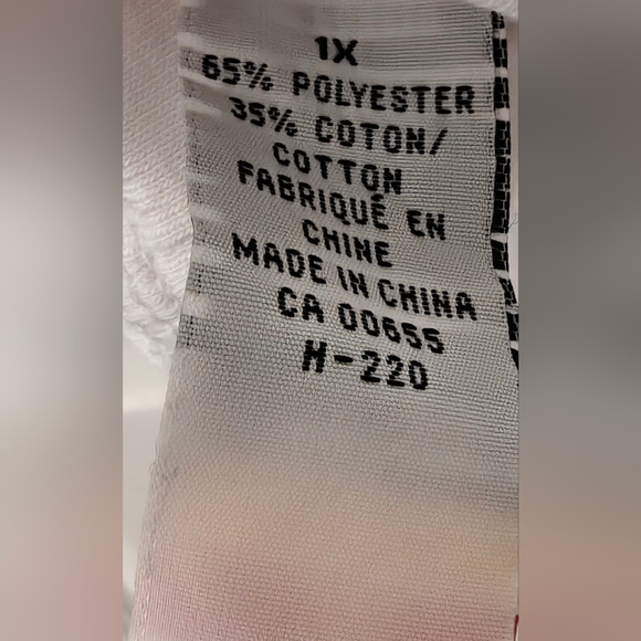 White Button Up Tank Top - Picture 3 of 3